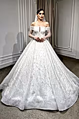 Gia Madonna Yaka Dantel Prenses Model Gelinlik - Mediha Cambaz Bridal