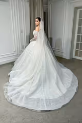 Gia Madonna Yaka Dantel Prenses Model Gelinlik - Mediha Cambaz Bridal