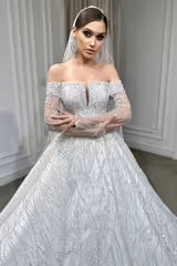 Gia Madonna Yaka Dantel Prenses Model Gelinlik - Mediha Cambaz Bridal