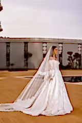 Nadia Fransız Dantel Uzun Kollu A Kesim Gelinlik - Mediha Cambaz Bridal