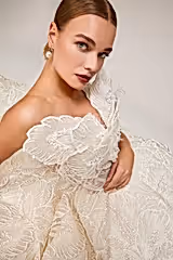 Wendy Yaprak Güpürlü Prenses Model Gelinlik - Mediha Cambaz Bridal