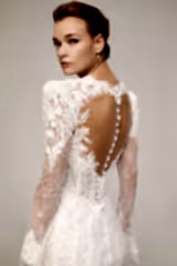 Zendaya Dantel Sırt Dekolteli Balık Gelinlik - Mediha Cambaz Bridal